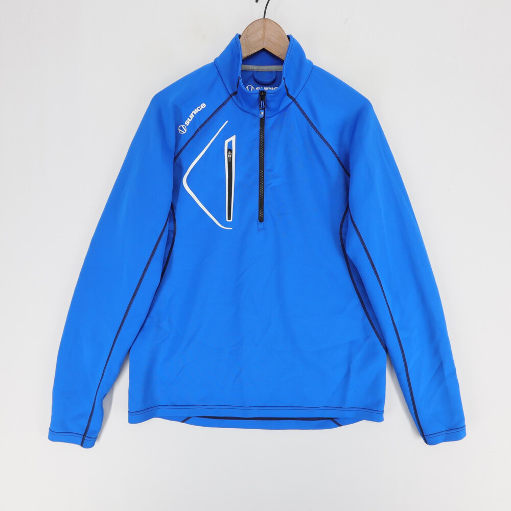 Sunice Allendale Pullover Mens L Blue Quarter Zip Golf Superlite FX Top